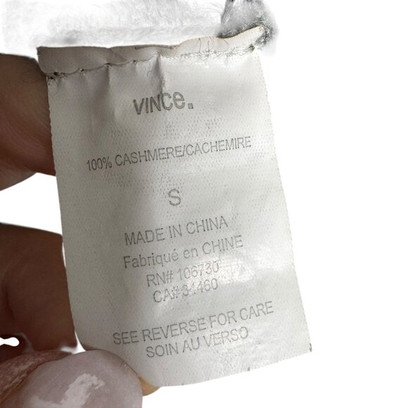 Vince 100% Cashmere Dolman Poncho Hoodie gray Sweater womens size small luxury - Picture 8 of 9